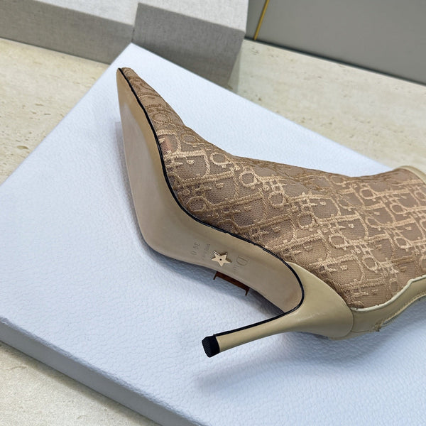 CD 26s Ardiorble Ankle Boots Beige Mesh Leather 959598