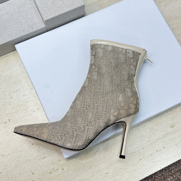 CD 26s Ardiorble Ankle Boots Light Taupe Mesh Leather 959600