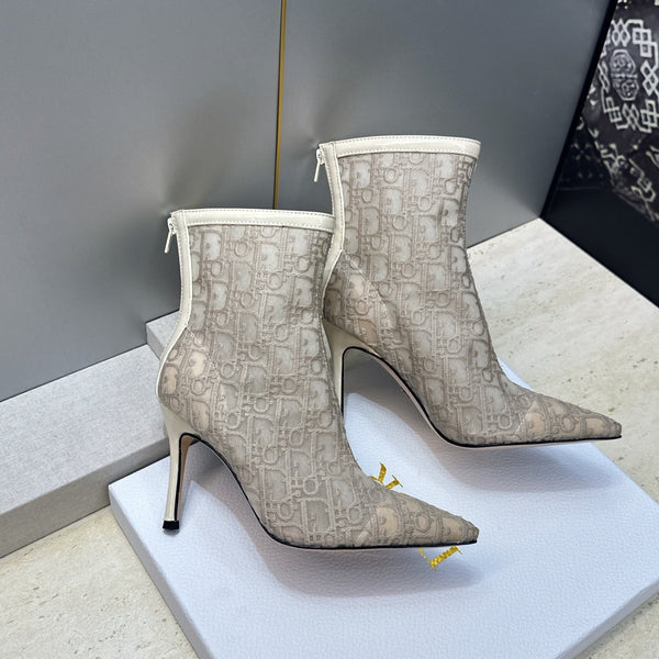 CD 26s Ardiorble Ankle Boots Light Taupe Mesh Leather 959600