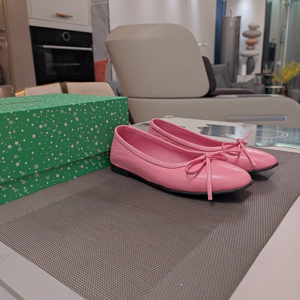 Balen 25 bow ballet flat pink sheepskin 184480