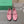 STUDDED MARY JANE FLATS IN SEA PINK SHINY LAMBSKIN