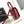 TEEN CHAIN BESACE TRIOMPHE 15.5CM RED CALFSKIN
