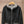 CD Hooded Waistband Denim Jacket Black mix Gray Cotton