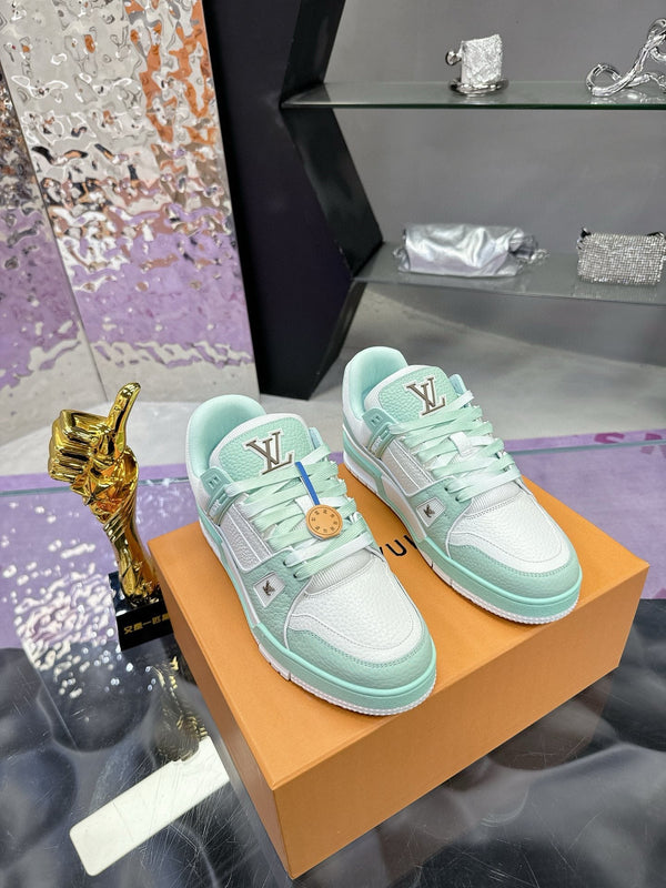 LV Trainer Sneaker Emerald Green Cowhide