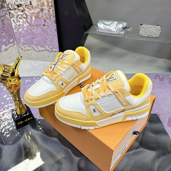 LV Trainer Sneaker Yellow Cowhide
