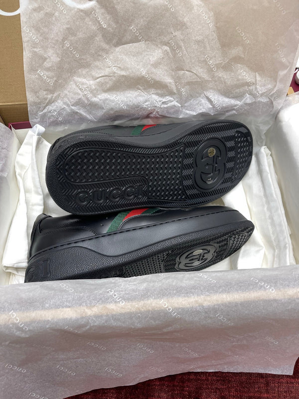 GG Chunky Trainers Black Leather 543409