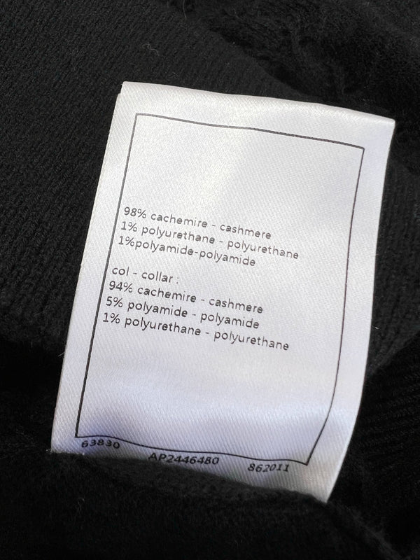 Cardigan CC in lana nera