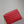 BECKY 25 IN RED QUILTED LAMBSKIN GOLD HARDWARE