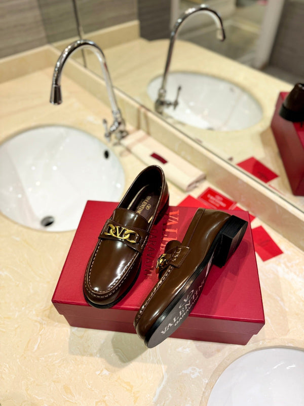 Mocassino in pelle di vitello marrone The Bold Edition Vlogo