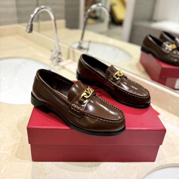 Mocassino in pelle di vitello marrone The Bold Edition Vlogo