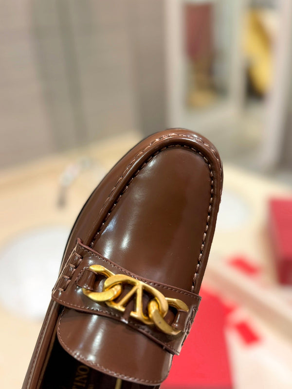 Mocassino in pelle di vitello marrone The Bold Edition Vlogo