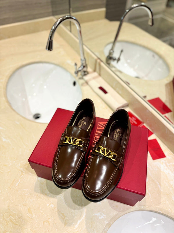 Mocassino in pelle di vitello marrone The Bold Edition Vlogo