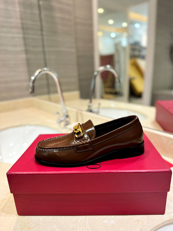 Mocassino in pelle di vitello marrone The Bold Edition Vlogo