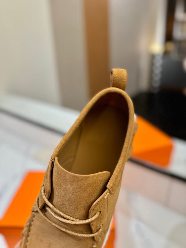 Sneaker HM Increase in camoscio caramello 983035