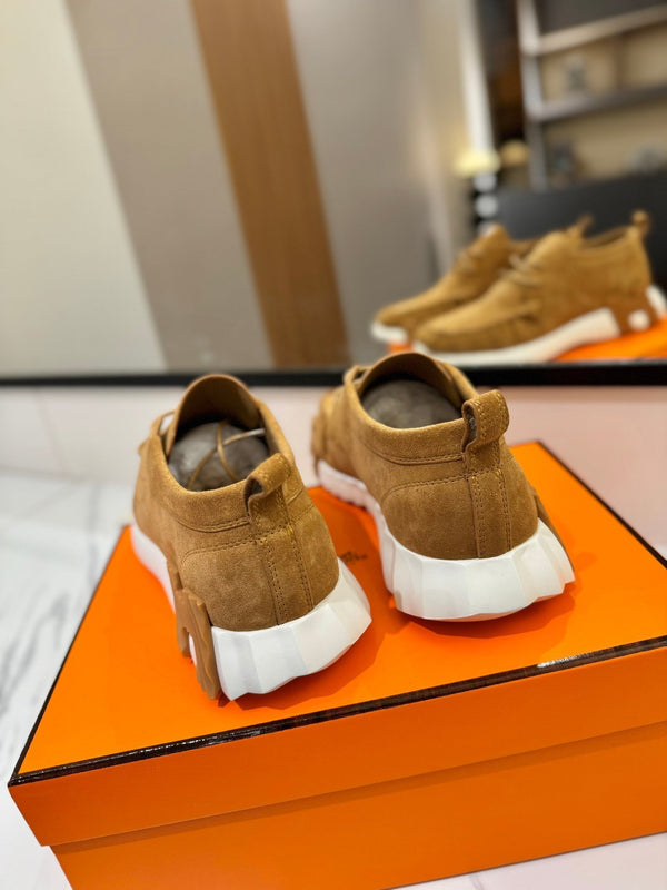 Sneaker HM Increase in camoscio caramello 983035
