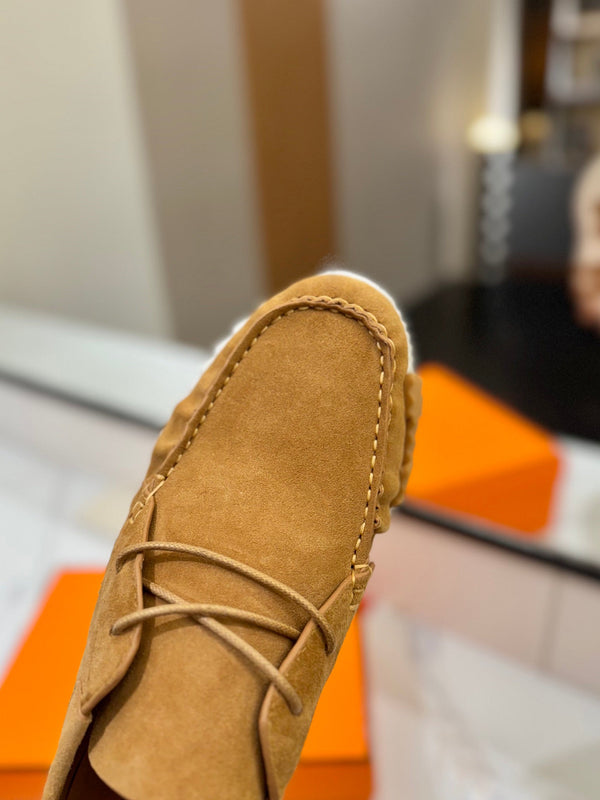 Sneaker HM Increase in camoscio caramello 983035