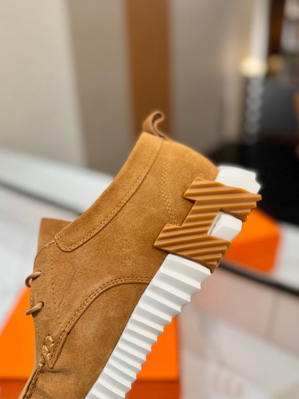 Sneaker HM Increase in camoscio caramello 983035