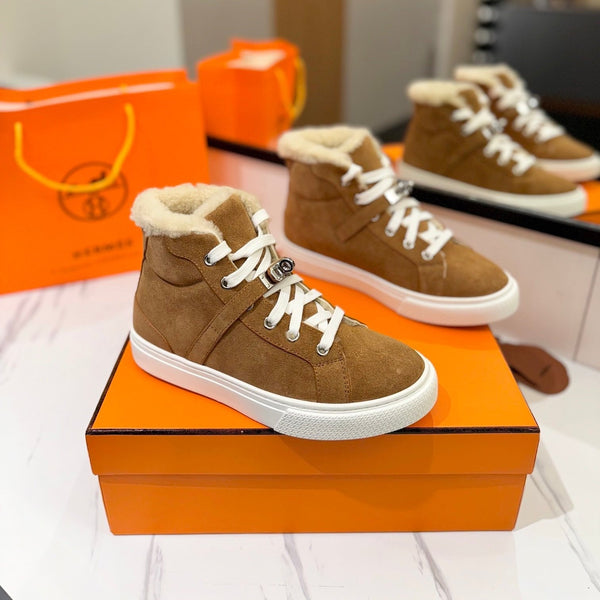 Sneaker HM Daydream marrone con fodera in lana e pelle scamosciata 983065