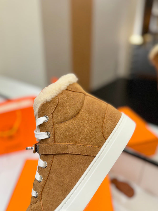 Sneaker HM Daydream marrone con fodera in lana e pelle scamosciata 983065