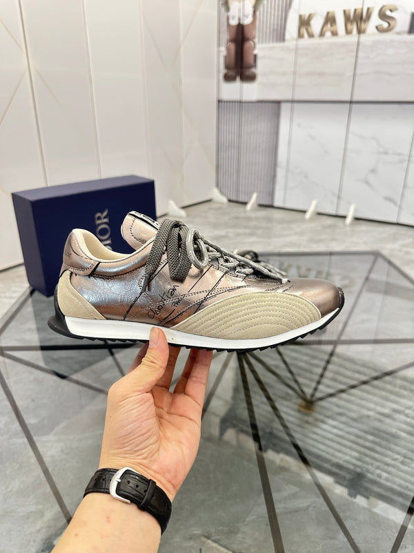 CD D-Sketch Sneaker in pelle nabuk oro rosa 647980