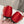 PRA SATIN BALLERINAS CRIMSON