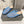 MULES PIATTI ALAIA IN RETE BLU CERULEO
