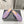ALAIA FLAT MULES IN LIGHT PURPLE MESH FISHNET
