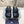 PRA CROCODILE LEATHER MOTIF SANDALS BLACK AND LAPIS CALFSKIN