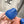 dot sole walk mocassin blue calfskin