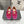Alaila Ballet Flats In Deep Pink Velvet With Rhinestones 972002