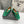 Alaila Ballet Flats In Green Velvet With Rhinestones 972004