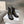 CD 26s Bolt Ankle Boot Black Ribbed Knit Calfskin 924105