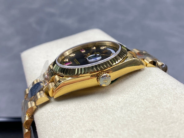 Rolex Day-Date 36mm Oro Nero Diamante 