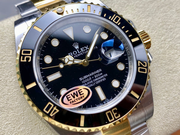 Rolex Submariner 41mm Argento Oro Nero 