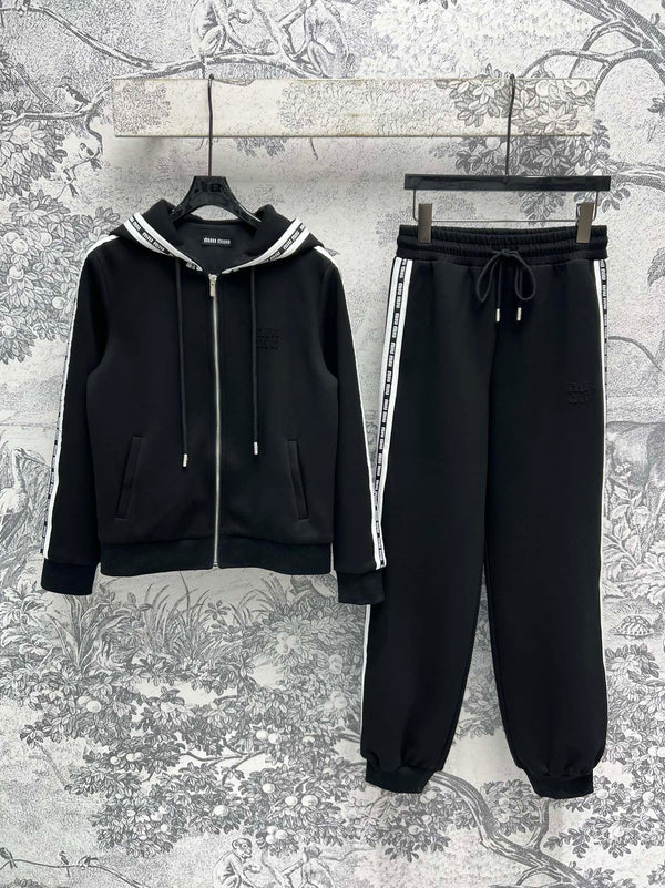 Miu Miu 25 Lazy Suits Black Cotton