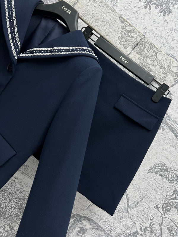 CD 25 Suit Navy Blue Polyester