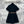 Miu Miu 25 Belt Decorated Denim Dress Black Cotton