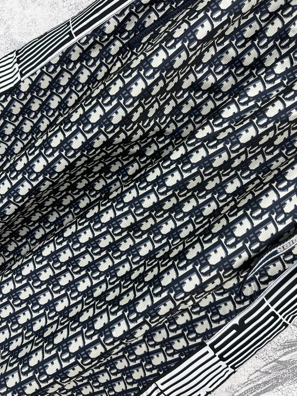 CD 25 Logo Long Skirt Black Polyester