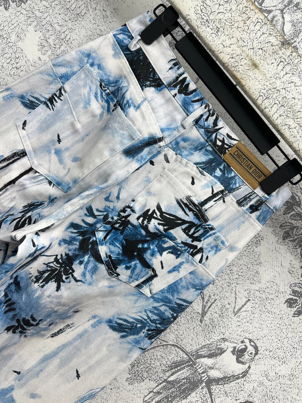 CD 25 Denim Jeans White Blue Black Cotton
