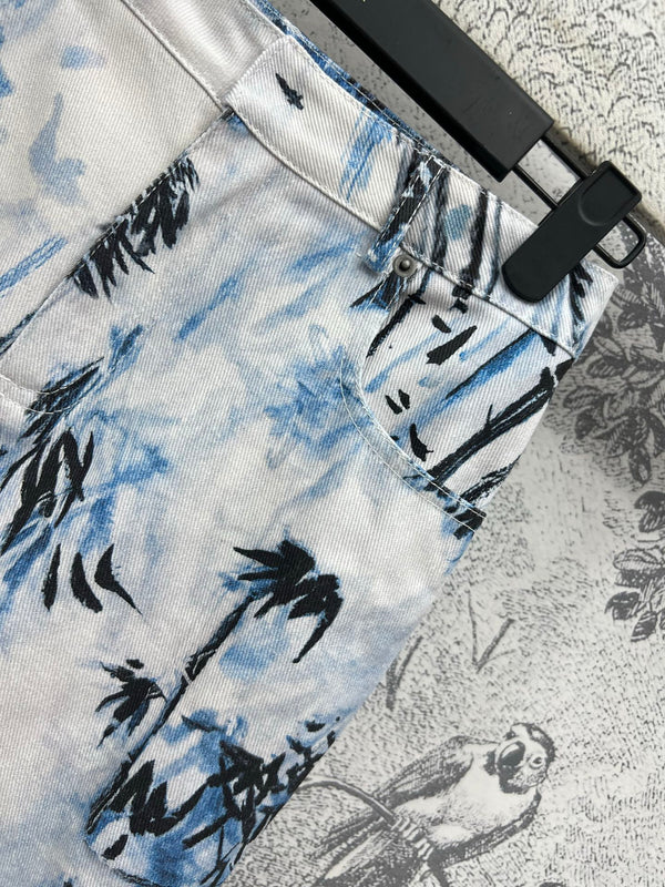 CD 25 Denim Jeans White Blue Black Cotton