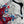 LV 25 Retro Floral Pattern Suspender Flower Dress Red Poliester