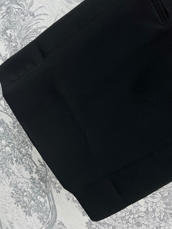 LV 25 Sleeveless Slim Fit Dress Black Poliester
