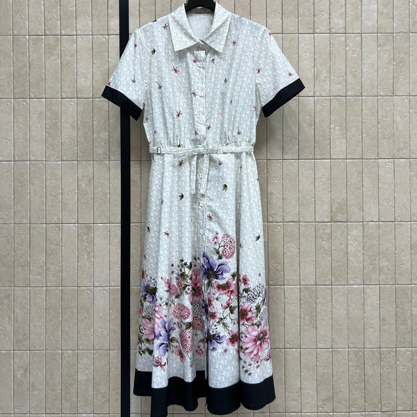 CD 26s Floral Shirt Dress Polyester 400742