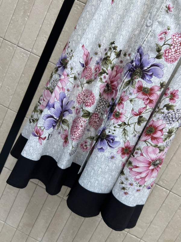 CD 26s Floral Shirt Dress Polyester 400742