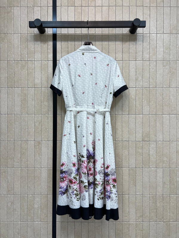 CD 26s Floral Shirt Dress Polyester 400742