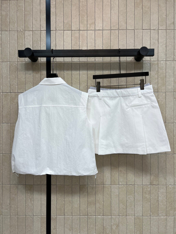 CC 26s Sleeveless Set White Polyester 400734