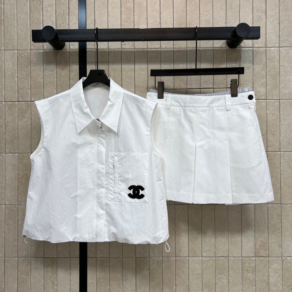 CC 26s Sleeveless Set White Polyester 400734