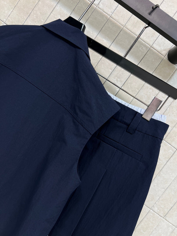 CC 26s Sleeveless Set Navy Blue Polyester 400736