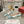 Viv 25 Crystal Diamond Buckle Flats Blue Silk Satin 235394