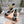 Miu 25C Mary Jane 45MM Beige Gray Mix Black Fabric 235366